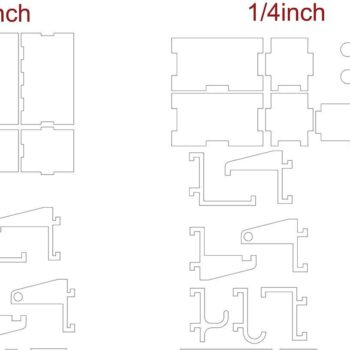 Intra απο ξύλο plywood 3mm-4mm πάχος – Πλήρες σετ αξεσουάρ με γάντζους σανίδας Δίασταση 20x20 cm INTRAFABR-41731147 - Image 7
