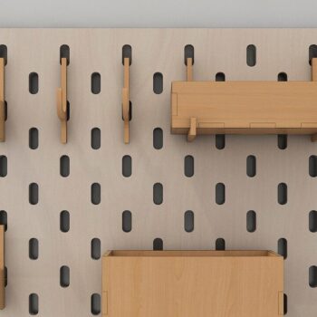 Intra απο ξύλο plywood 3mm-4mm πάχος – Γάντζοι σανίδας με μανταλάκια, ψηφιακά σχέδια ραφιών Δίασταση 20x20 cm INTRAFABR-41598818 - Image 2