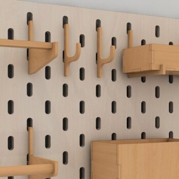 Intra απο ξύλο plywood 3mm-4mm πάχος – Γάντζοι σανίδας με μανταλάκια, ψηφιακά σχέδια ραφιών Δίασταση 20x20 cm INTRAFABR-41598818 - Image 3