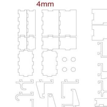 Intra απο ξύλο plywood 3mm-4mm πάχος – Γάντζοι σανίδας με μανταλάκια, ψηφιακά σχέδια ραφιών Δίασταση 20x20 cm INTRAFABR-41598818 - Image 8