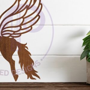 Intra απο ξύλο plywood 3mm-4mm πάχος – Πινακίδα τοίχου Pegasus, Αρχείο κοπής με λέιζερ Δίασταση 40x30 cm INTRAFABR-84451023