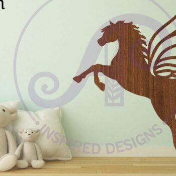 Intra απο ξύλο plywood 3mm-4mm πάχος – Πινακίδα τοίχου Pegasus, Αρχείο κοπής με λέιζερ Δίασταση 40x30 cm INTRAFABR-84451023 - Image 2