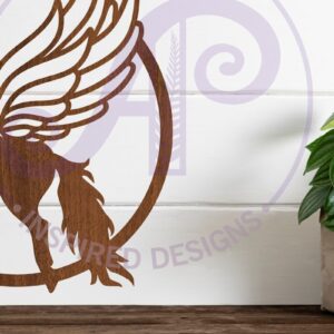 Intra απο ξύλο plywood 3mm-4mm πάχος – Πινακίδα τοίχου Pegasus, Αρχείο κοπής με λέιζερ Δίασταση 40x30 cm INTRAFABR-84450929