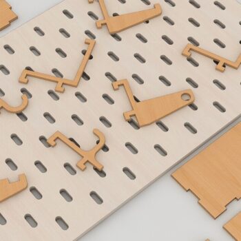 Intra απο ξύλο plywood 3mm-4mm πάχος – Pegboard και αξεσουάρ Δίασταση  20x20 cm INTRAFABR-92724742 - Image 4