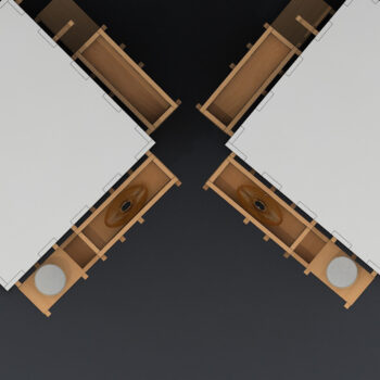 Intra απο ξύλο plywood 3mm-4mm πάχος – Γάντζοι μανταλάκια κομμένου αρχείου Pegboard, Peg Box 186 Δίασταση  20x20 cm INTRAFABR-54578762 - Image 3