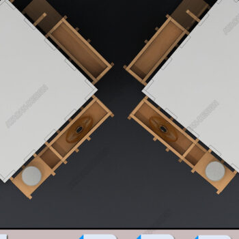 Intra απο ξύλο plywood 3mm-4mm πάχος – Οθόνη Pegboard, Γάντζοι, Ράφια Σκουλαρίκια Δίασταση  5x5 cm INTRAFABR-40524041 - Image 2