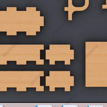 Intra απο ξύλο plywood 3mm-4mm πάχος – Οθόνη Pegboard, Γάντζοι, Ράφια Σκουλαρίκια Δίασταση  5x5 cm INTRAFABR-40524041 - Image 4