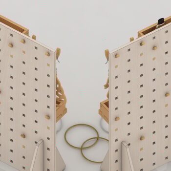 Intra απο ξύλο plywood 3mm-4mm πάχος – Stand, γάντζοι και αξεσουάρ Pegboard Δίασταση 20x20 cm INTRAFABR-40524154 - Image 3