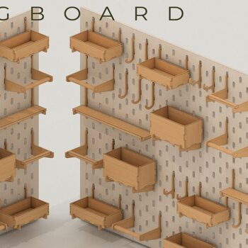 Intra απο ξύλο plywood 3mm-4mm πάχος – Αξεσουάρ Pegboard Wood Peg Board Δίασταση  20x20 cm INTRAFABR-41730989 - Image 1