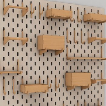Intra απο ξύλο plywood 3mm-4mm πάχος – Αξεσουάρ Pegboard Wood Peg Board Δίασταση  20x20 cm INTRAFABR-41730989 - Image 5