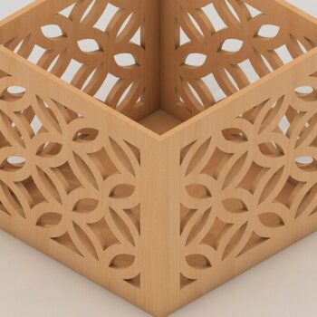 Intra απο ξύλο plywood 3mm-4mm πάχος – Αρχεία Pen Box / Διάνυσμα λέιζερ Δίασταση  20x20 cm INTRAFABR-37104769 - Image 5