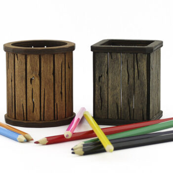 Intra απο ξύλο plywood 3mm-4mm πάχος – Κουτιά στυλό. Αρχείο κοπής με λέιζερ. 2 Μοντέλα Δίασταση  20x20 cm INTRAFABR-89707358 - Image 3