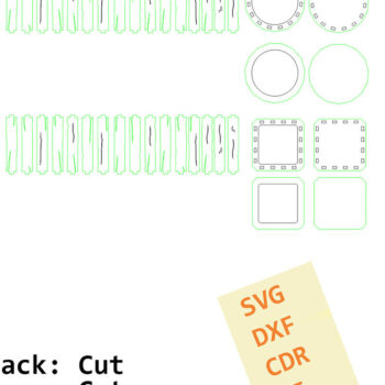 Intra απο ξύλο plywood 3mm-4mm πάχος – Κουτιά στυλό. Αρχείο κοπής με λέιζερ. 2 Μοντέλα Δίασταση  20x20 cm INTRAFABR-89707358 - Image 8