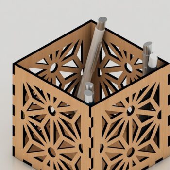 Intra απο ξύλο plywood 3mm-4mm πάχος – Στυλό θήκης Files / Pen Box Δίασταση  20x20 cm INTRAFABR-40245878 - Image 2