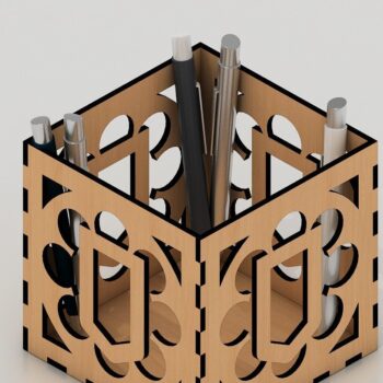 Intra απο ξύλο plywood 3mm-4mm πάχος – Στυλό θήκης Files / Pen Box Δίασταση  20x20 cm INTRAFABR-40245878 - Image 3