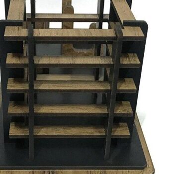Intra απο ξύλο plywood 3mm-4mm πάχος – Βάση τηλεφώνου με στυλό Δίασταση 20x20 cm INTRAFABR-35441117 - Image 4