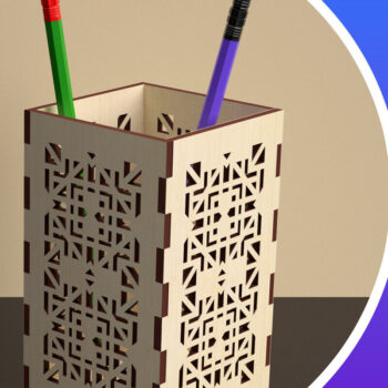 Intra απο ξύλο plywood 3mm-4mm πάχος – Στήριγμα στυλό με Design 01 Δίασταση  40x30 cm INTRAFABR-73929229 - Image 2