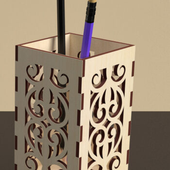 Intra απο ξύλο plywood 3mm-4mm πάχος – Θήκη στυλό με Design 03 Δίασταση  40x30 cm INTRAFABR-73929682 - Image 2