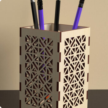 Intra απο ξύλο plywood 3mm-4mm πάχος – Στυλόθήκη με Design 06 Δίασταση  40x30 cm INTRAFABR-73931197 - Image 3