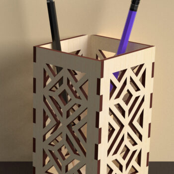 Intra απο ξύλο plywood 3mm-4mm πάχος – Στυλόθήκη με Design 06 Δίασταση  40x30 cm INTRAFABR-73930998 - Image 2