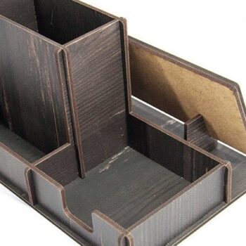 Intra απο ξύλο plywood 3mm-4mm πάχος – Στυλόθήκη με πινακίδα Δίασταση  20x20 cm INTRAFABR-38044769 - Image 2