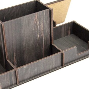 Intra απο ξύλο plywood 3mm-4mm πάχος – Στυλόθήκη με πινακίδα Δίασταση  20x20 cm INTRAFABR-38044769 - Image 4