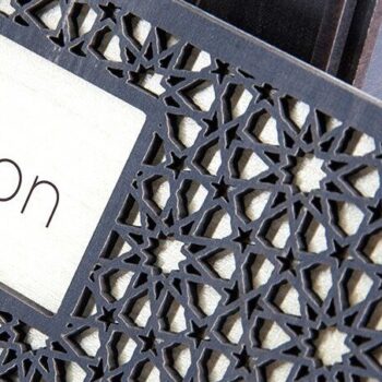 Intra απο ξύλο plywood 3mm-4mm πάχος – Στυλόθήκη με πινακίδα Δίασταση  20x20 cm INTRAFABR-38044769 - Image 6