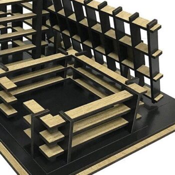 Intra απο ξύλο plywood 3mm-4mm πάχος – Στυλόθήκη με πινακίδα Δίασταση  20x20 cm INTRAFABR-35441102 - Image 2