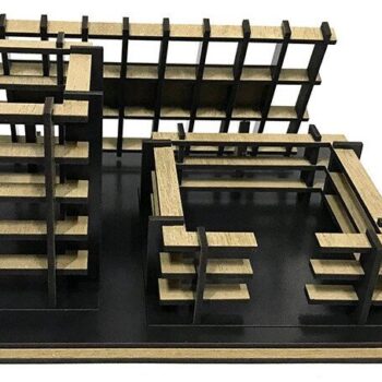 Intra απο ξύλο plywood 3mm-4mm πάχος – Στυλόθήκη με πινακίδα Δίασταση  20x20 cm INTRAFABR-35441102 - Image 4