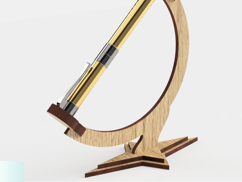 Intra απο ξύλο plywood 3mm-4mm πάχος – Αρχείο κοπής με λέιζερ Stand στυλό Δίασταση  20x20 cm INTRAFABR-117209601