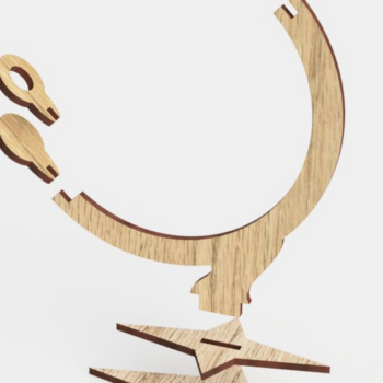 Intra απο ξύλο plywood 3mm-4mm πάχος – Αρχείο κοπής με λέιζερ Stand στυλό Δίασταση 20x20 cm INTRAFABR-117209601 - Image 3