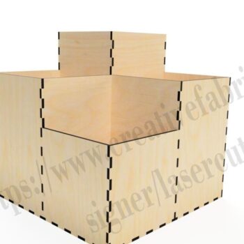 Intra απο ξύλο plywood 3mm-4mm πάχος – Υποστήριξη Pencase για CNC, Organizer Δίασταση  20x20 cm INTRAFABR-36793657 - Image 4