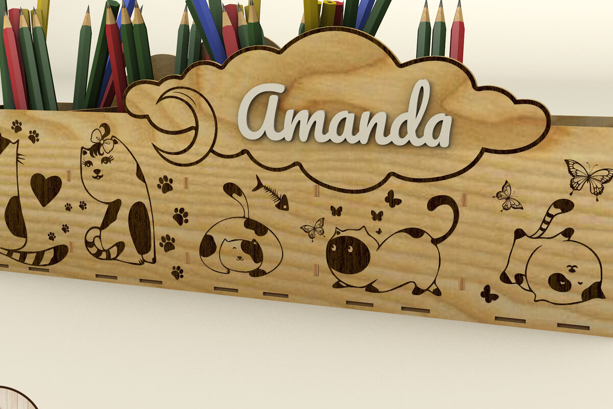 Intra απο ξύλο plywood 3mm-4mm πάχος – Πακέτο Pencil Box, Μολυβοθήκες Δίασταση  20x20 cm INTRAFABR-76088978