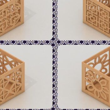 Intra απο ξύλο plywood 3mm-4mm πάχος –  μολυβοθήκης / Pen Box Δίασταση  20x20 cm INTRAFABR-37104850 - Image 1