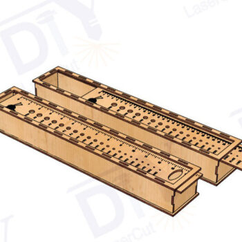 Intra απο ξύλο plywood 3mm-4mm πάχος – Μολυβοθήκη για βελόνες πλεξίματος Δίασταση  20x20 cm INTRAFABR-113597510 - Image 4