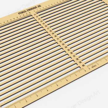 Intra απο ξύλο plywood 3mm-4mm πάχος – Μολύβι Engrave Jig Set & Ruler Cut Laser Δίασταση 20x20 cm INTRAFABR-77947519 - Image 7