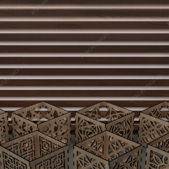 Intra απο ξύλο plywood 3mm-4mm πάχος – Πακέτο μολυβιού - Αρχεία κοπής με λέιζερ Δίασταση  20x20 cm INTRAFABR-41598039 - Image 1