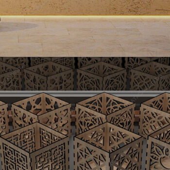 Intra απο ξύλο plywood 3mm-4mm πάχος – Πακέτο μολυβιού - Αρχεία κοπής με λέιζερ Δίασταση  20x20 cm INTRAFABR-41598039 - Image 3
