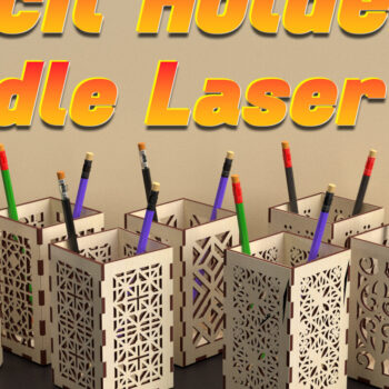 Intra απο ξύλο plywood 3mm-4mm πάχος – Δέσμη κοπής με λέιζερ θήκη για μολύβι Δίασταση  20x20 cm INTRAFABR-74643623 - Image 1