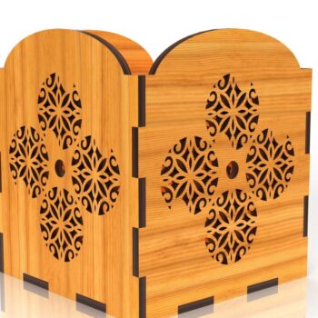 Intra απο ξύλο plywood 3mm-4mm πάχος – Μολυβοθήκη Bundle Δίασταση  20x20 cm INTRAFABR-75968634 - Image 3