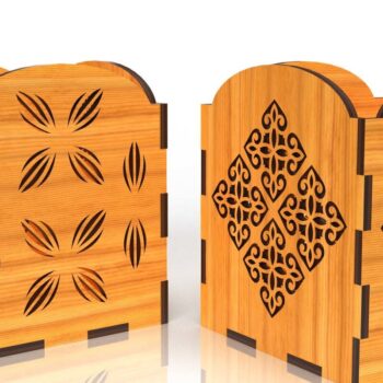 Intra απο ξύλο plywood 3mm-4mm πάχος – Μολυβοθήκη Bundle Δίασταση  20x20 cm INTRAFABR-75968634 - Image 4