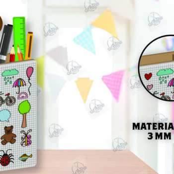 Intra απο ξύλο plywood 3mm-4mm πάχος – Μολυβοθήκη | Stand στυλό Δίασταση  20x20 cm INTRAFABR-112459554 - Image 2