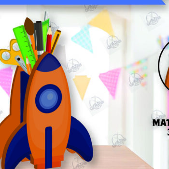 Intra απο ξύλο plywood 3mm-4mm πάχος – Μολυβοθήκη | Stand στυλό Δίασταση  20x20 cm INTRAFABR-112459580 - Image 1