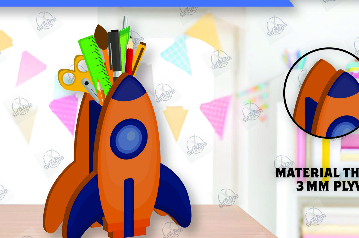 Intra απο ξύλο plywood 3mm-4mm πάχος – Μολυβοθήκη | Stand στυλό Δίασταση  20x20 cm INTRAFABR-112459580