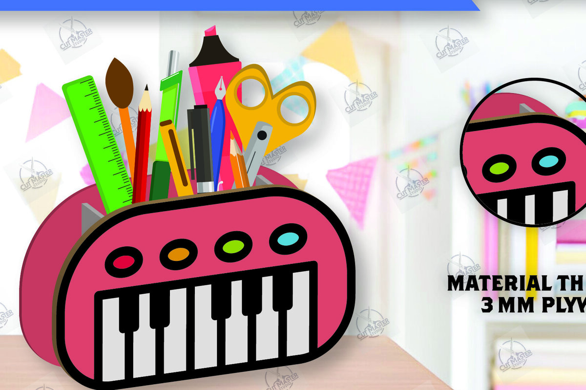 Intra απο ξύλο plywood 3mm-4mm πάχος – Μολυβοθήκη | Stand στυλό Δίασταση  20x20 cm INTRAFABR-112459819