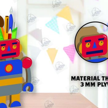 Intra απο ξύλο plywood 3mm-4mm πάχος – Μολυβοθήκη | Stand στυλό Δίασταση  20x20 cm INTRAFABR-112459827 - Image 2