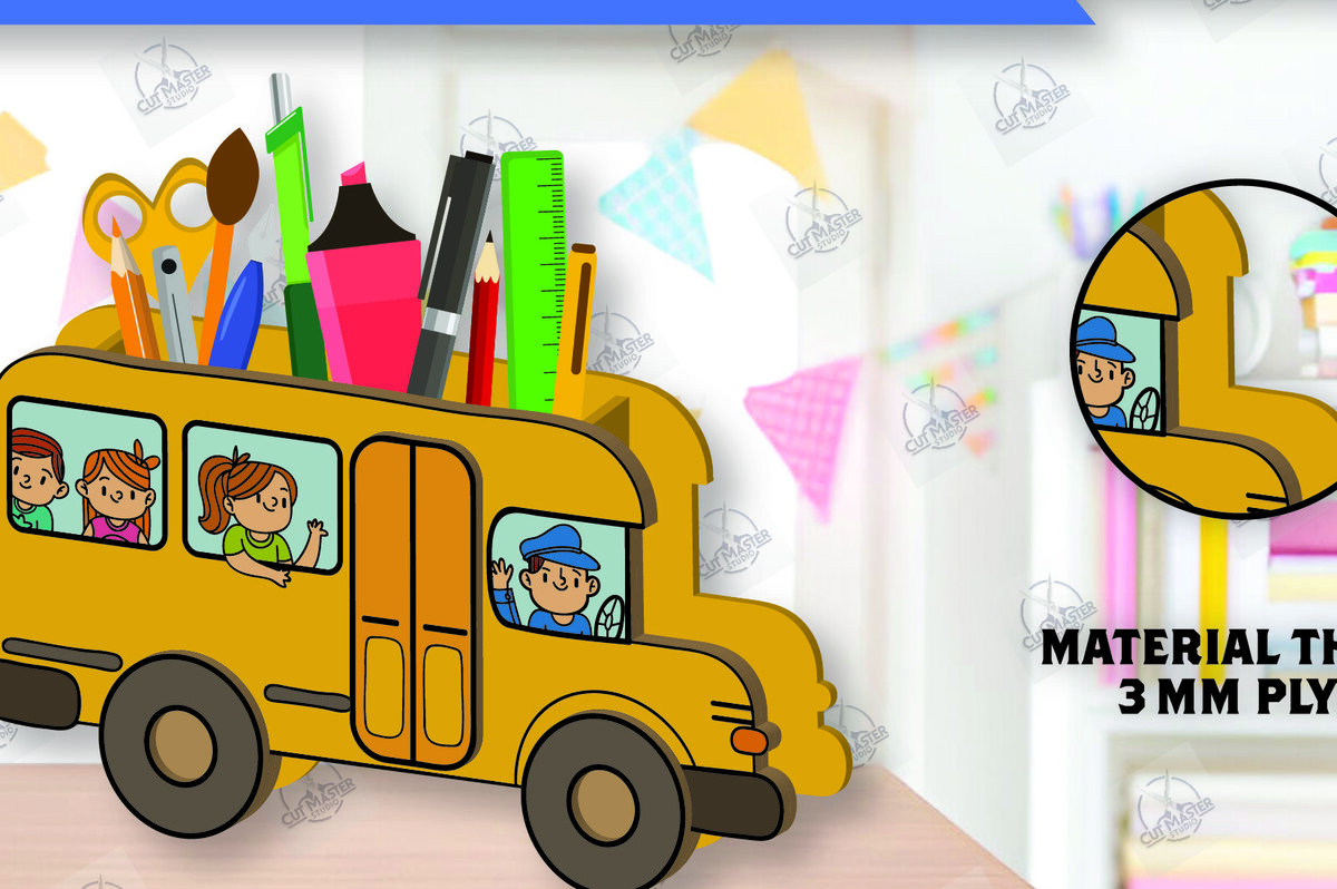 Intra απο ξύλο plywood 3mm-4mm πάχος – Μολυβοθήκη | Stand στυλό Δίασταση  20x20 cm INTRAFABR-112459535