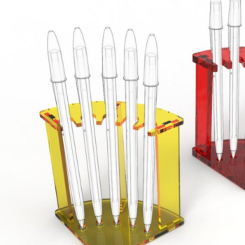 Intra απο ξύλο plywood 3mm-4mm πάχος – Μολυβοθήκη | | Αρχείο κοπής με λέιζερ Δίασταση  20x20 cm INTRAFABR-84161425 - Image 1