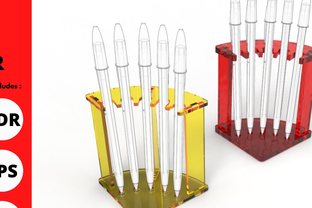 Intra απο ξύλο plywood 3mm-4mm πάχος – Μολυβοθήκη | | Αρχείο κοπής με λέιζερ Δίασταση  20x20 cm INTRAFABR-84161425