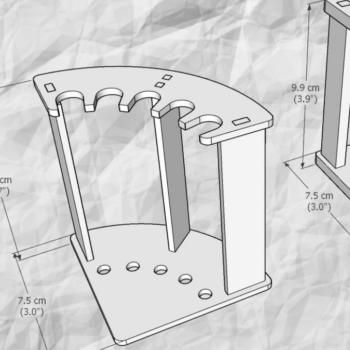 Intra απο ξύλο plywood 3mm-4mm πάχος – Μολυβοθήκη | | Αρχείο κοπής με λέιζερ Δίασταση  20x20 cm INTRAFABR-84161425 - Image 5